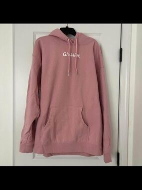 Glossier Pink Pullover Hoodie